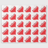 Babusia Poland Heart Cadeaupapier (Vlak)