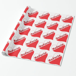 Babusia Poland Heart Cadeaupapier