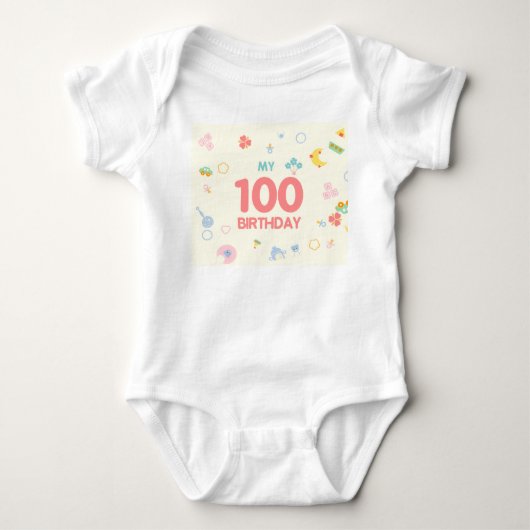 Baby 100 dagen bodysuit (Voorkant)