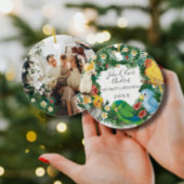 Baby 1 eerste kerstdag tropische regenwouden keramisch ornament