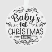 Baby 1 kerst ornament (voorkant)