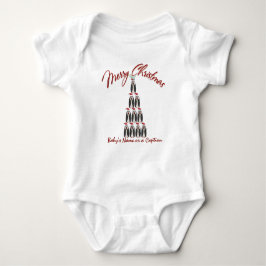 Baby 1 Kerstmis - Pinguïn - Gepersonaliseerd Romper