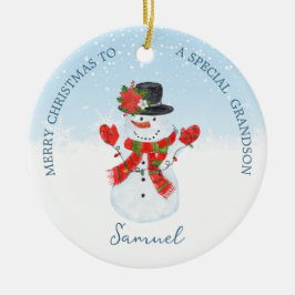 Baby 1 Kerstmis Snowman Ornament