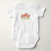 BABY 1 PC BODYSUIT POPPIES QUOTE NAAM CUST0MIZE (Achterkant)