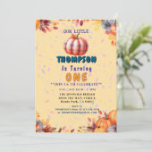  " Baby 1 st Birthday Party " Kaart (Staand voorkant)