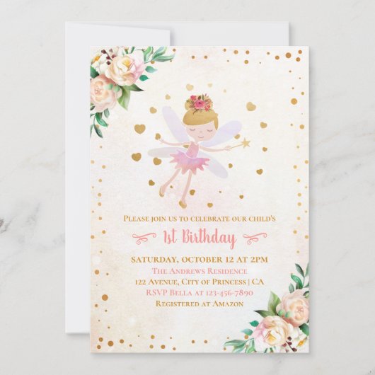  Baby 1 ste verjaardag Kaart (Voorkant)