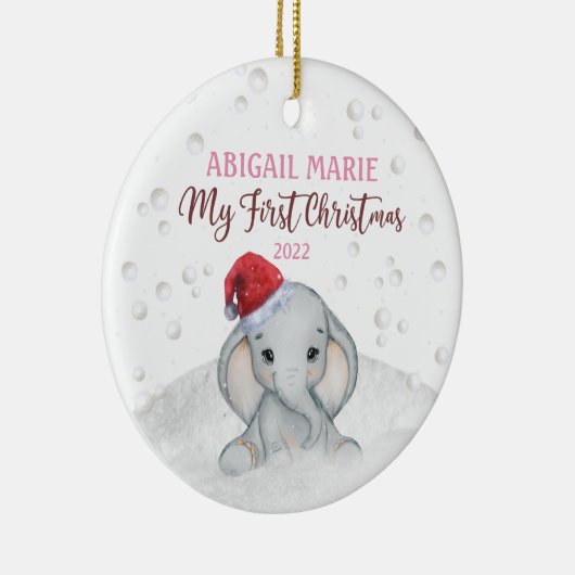 Baby 1e eerste kerstfeestdag keramisch ornament (Rechts)