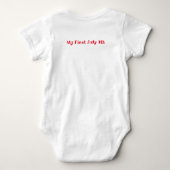 Baby 1e juli witboek romper (Achterkant)