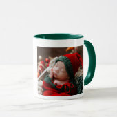 Baby 1e Kerst Foto Mok - Persoonlijk Aangepast (Voorkant rechts)