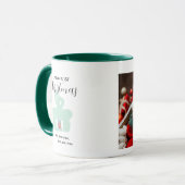 Baby 1e Kerst Foto Mok - Persoonlijk Aangepast (Voorkant links)