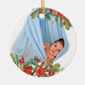 Baby 1e Kerst Home Decor Keramisch Ornament (Voorkant)