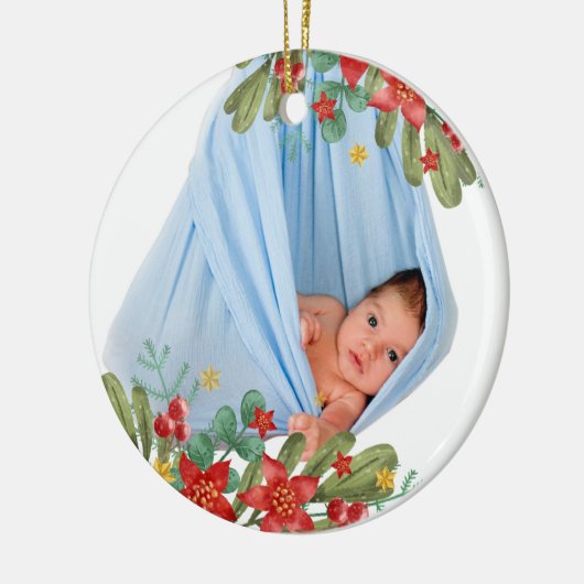 Baby 1e Kerst Home Decor Keramisch Ornament (Links)