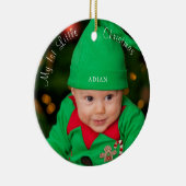 Baby 1e kerst keramisch ornament (Rechts)