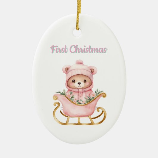 Baby 1e kerst ornament (Voorkant)