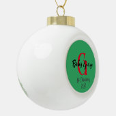 Baby 1e kerstboom ornament unisex monogram (Links)
