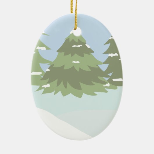 Baby 1e kerstdag — Beer Reindeer Ornament (Achterkant)