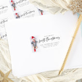 Baby 1e Kerstmis Fotonaam Retouradres Etiket