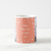 Baby 1e Kerstmis Grootouders 2 Foto Perzik Naam Koffiemok (Center)