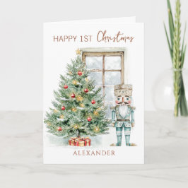 Baby 1e Kerstmis Notenkraker Boom Kaart