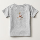 Baby 1e Kerstmis Santa Sneeuwman Rudolph T-shirt (Achterkant)
