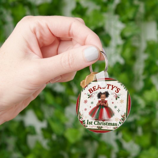 BABY 1E KERSTMIS SLEUTELHANGER (Hand)