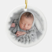 Baby 1e Kerstmishuis Decor Keramisch Ornament (Voorkant)