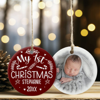 Baby 1e Kerstmishuis Decor Keramisch Ornament