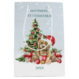 Baby 1e Kerstteddybeer Medium Cadeauzakje