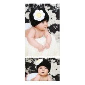 Baby 1e Verjaardag Dank u gasten Foto Rack Kaart (Achterkant)