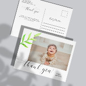 Baby 1e verjaardag Dank u waterverf Swashes Briefkaart