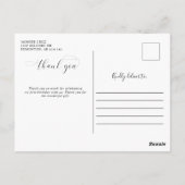 Baby 1e verjaardag Dank u waterverf Swashes Briefkaart (Achterkant)