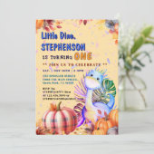  " Baby 1e verjaardag dinosaurusfeest " Kaart (Staand voorkant)