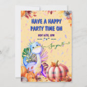  " Baby 1e verjaardag dinosaurusfeest " Kaart (Achterkant)