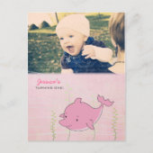 Baby 1e verjaardag Dolphin nodigt Kaart uit (Voorkant)