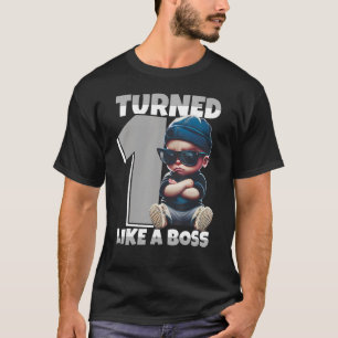 Baby 1e verjaardag Jongen Meisje 1 jaar als een Ki T-shirt