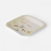 Baby 1e verjaardag papieren borden papieren bordje (Gebogen)