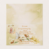 Baby 1e verjaardag uitnodiging (Buitenkant ongevouwen)