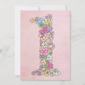 Baby 1e verjaardag Uitnodiging van de Partij van d (Voorkant)