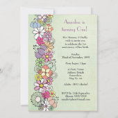 Baby 1e verjaardag Uitnodiging van de Partij van d (Achterkant)