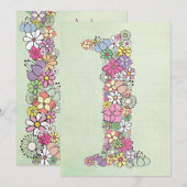 Baby 1e verjaardag Uitnodiging van de Partij van d (Voorkant / Achterkant)