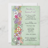 Baby 1e verjaardag Uitnodiging van de Partij van d (Achterkant)