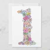 Baby 1e verjaardag Uitnodiging van de Partij van d (Voorkant)