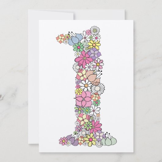 Baby 1e verjaardag Uitnodiging van de Partij van d (Voorkant)