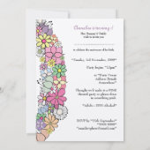 Baby 1e verjaardag Uitnodiging van de Partij van d (Achterkant)