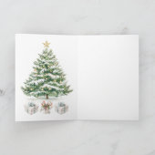 Baby 1st Christmas Nutcracker Tree Kaart (Binnen)