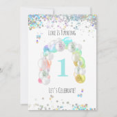 *~* BABY 1st One First Balloon BOY Birthday  Kaart (Voorkant)