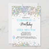 *~* BABY 1st One First Balloon BOY Birthday  Kaart (Achterkant)