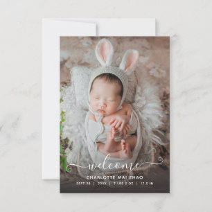 Baby 2 Aankondiging van de geboorte foto's