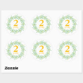 Baby 2 Maanden Classic Ronde Sticker, Glanzend Sticker (Vel)