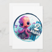 Baby - 2 maanden feestdagenkaart (Voorkant / Achterkant)